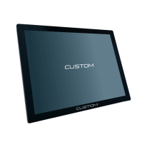 Monitor LCD Custom CTM-1700 OF 17" Open Frame com Touch Screen - 932AD072700M33