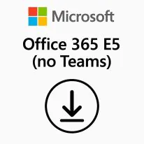 Office 365 E5 No Teams Anual Microsoft CSP CFQ7TTC0LF8S-01J