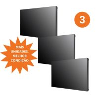 Conjunto de 3 Monitores LG 55" VideoWall, Borda Fina, Profissional PN: 55VM5J-H.AWZM